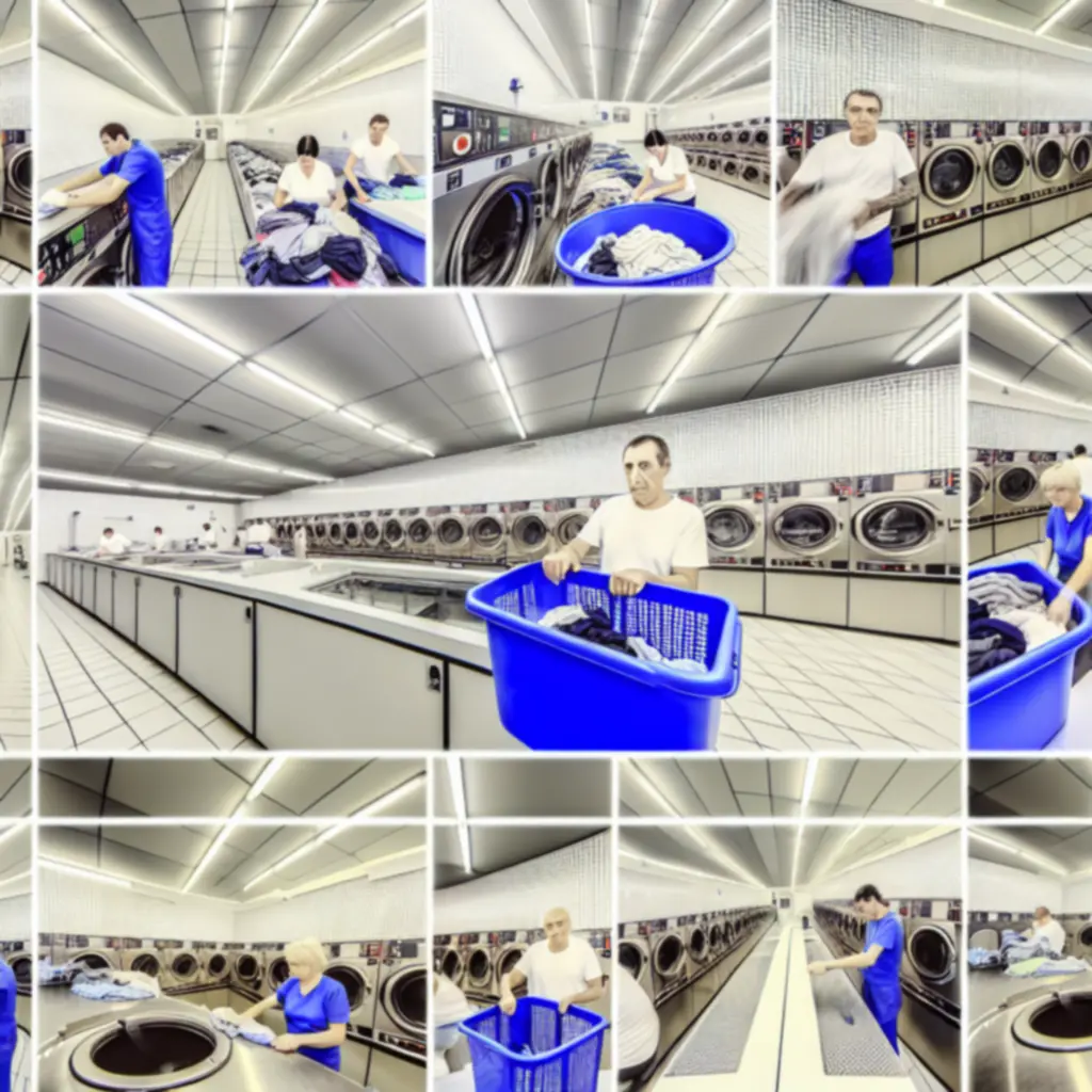 Professzionális mosodai gépek a Wash & Dry HU tiszta, rendezett üzletében